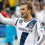 David Beckham says farewell to his team as they win the Major League