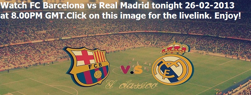 fc barcelona vs real madrid 2 1 2013